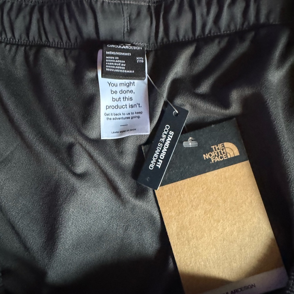 The North Face Men's Black and Yellow Shorts - Picture 3 of 8